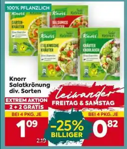 Billa Knorr Salatkrönung div. Sorten Angebot