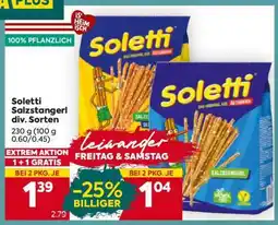 Billa Soletti Salzstangerl div. Sorten Angebot