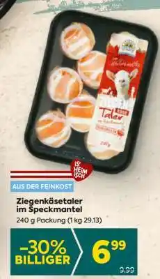 Billa Ziegenkäsetaler im Speckmantel Angebot