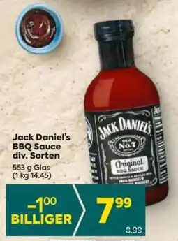 Billa Jack Daniel’s BBQ Sauce div. Sorten Angebot