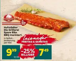 Billa Hofstädter Die Grillerei Spare Ribs BBQ mariniert Angebot
