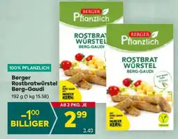 Billa Berger Rostbratwürstel Berg-Gaudi Angebot