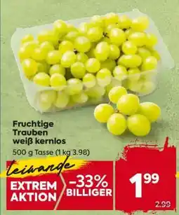 Billa Fruchtige Trauben weiß kernlos Angebot