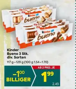Billa Kinder Bueno 3 Stk. div. Sorten Angebot