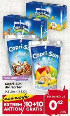 Billa Capri-Sun div. Sorten Angebot