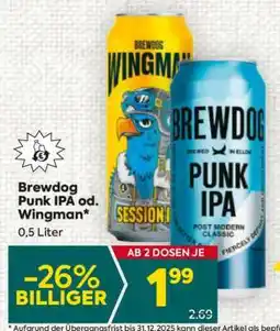Billa Brewdog Punk IPA od. Wingman Angebot
