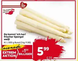 Billa Da komm’ ich her! frischer Spargel weiß Angebot