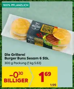 Billa Die Grillerei Burger Buns Sesam 6 Stk Angebot