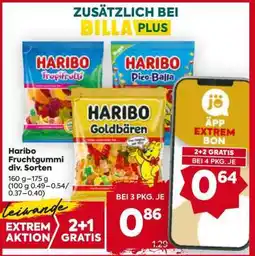 Billa Haribo Fruchtgummi div. Sorten Angebot
