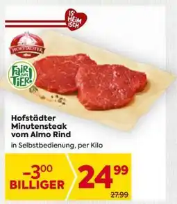 Billa Hofstädter Minutensteak vom Almo Rind Angebot