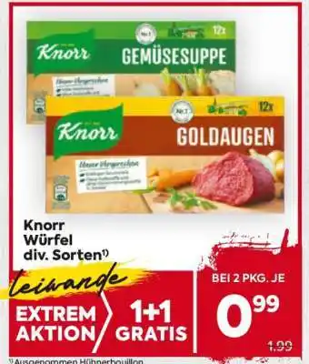 Billa Knorr Würfel div. Sorten Angebot