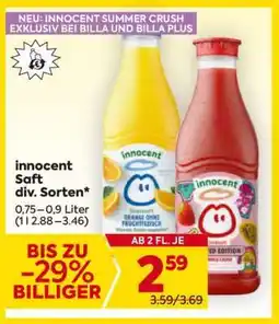 Billa Innocent Saft div. Sorten Angebot