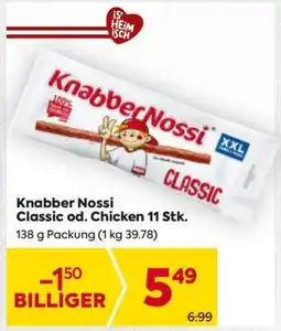 Billa Knabber Nossi Classic od. Chicken 11 Stk Angebot