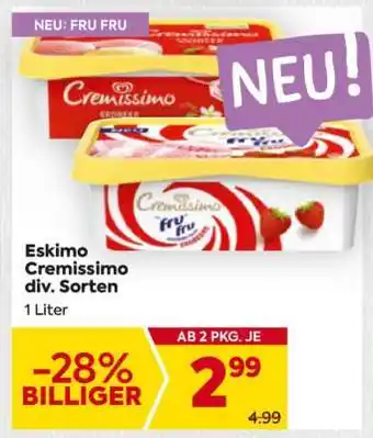 Billa Eskimo Cremissimo div. Sorten Angebot