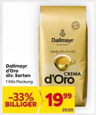 Billa Dallmayr d’Oro div. Sorten Angebot