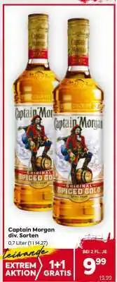 Billa Captain Morgan div. Sorten Angebot