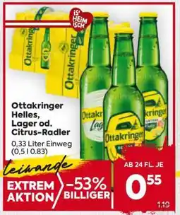 Billa Ottakringer Helles, Lager od. Citrus Radler Angebot
