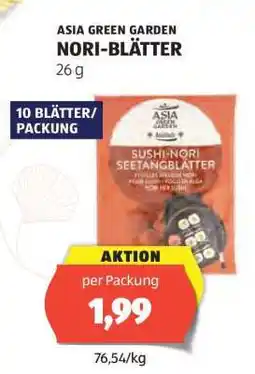 Hofer ASIA GREEN GARDEN NORI-BLÄTTER Angebot