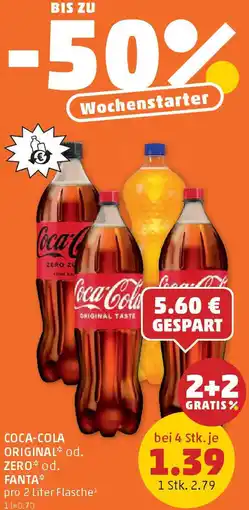 PENNY Coca-cola original* od. zero* od. fanta Angebot