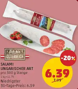 PENNY Salami ungarischer art Angebot