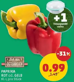 PENNY Paprika rot od. gelb Angebot