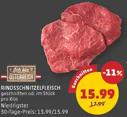 PENNY Rindsschnitzelfleisch Angebot