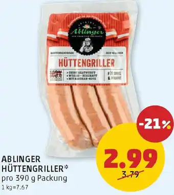 PENNY Ablinger hüttengriller Angebot