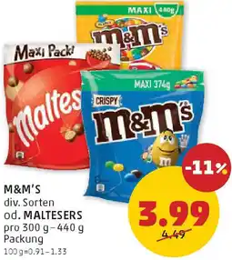 PENNY M&m's od. maltesers Angebot