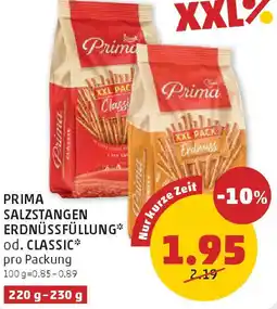 PENNY Prima salzstangen erdnüssfüllung* od. classic Angebot