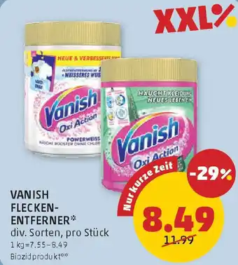 PENNY Vanish flecken- entferner Angebot