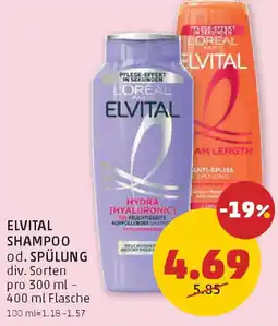 PENNY Elvital shampoo od. spülung Angebot