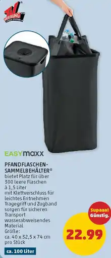 PENNY Pfandflaschen- sammelbehälter Angebot