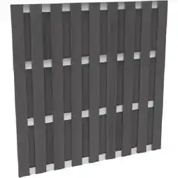 OBI Sichtschutzzaun-Element WPC Aluminium Anthrazit 180 cm x 180 cm OBI Angebot