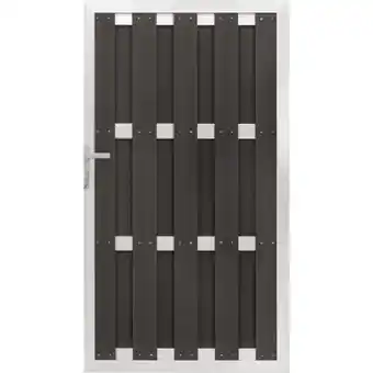 OBI WPC-Tür Aluminium Anthrazit 180 cm x 100 cm OBI Angebot