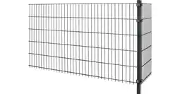 OBI Doppelstabmattenzaun Metall 183 cm x 201 cm Anthrazit OBI Angebot