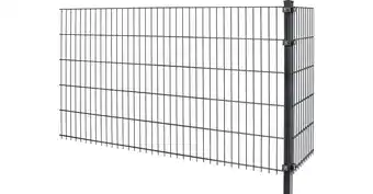 OBI Doppelstabmattenzaun Metall 183 cm x 201 cm Anthrazit OBI Angebot