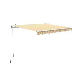 OBI Gelenkarmmarkise Aventura 3x2m Gelb-Weiß OBI Angebot