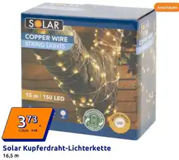 Action Solar Kupferdraht-Lichterkette Angebot