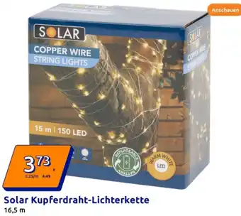 Action Solar Kupferdraht-Lichterkette Angebot