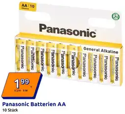 Action Panasonic Batterien AA Angebot
