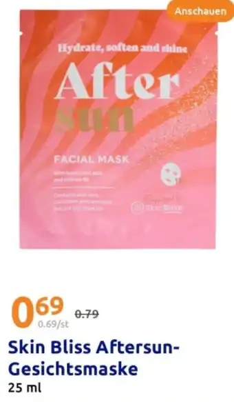Action Skin Bliss Aftersun- Gesichtsmaske Angebot