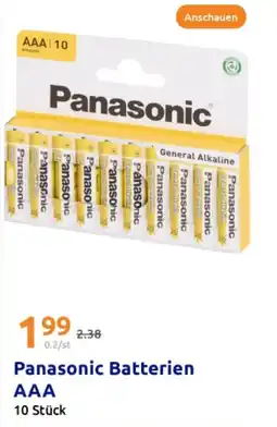 Action Panasonic Batterien AAA Angebot