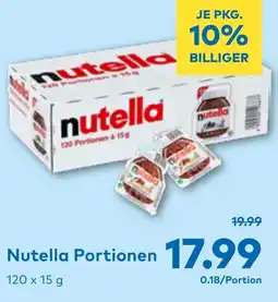 T&G Nutella Portionen Angebot
