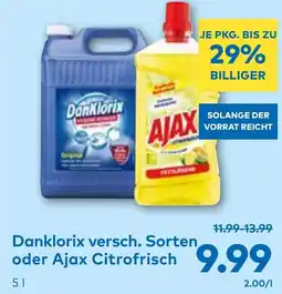 T&G Danklorix versch. Sorten oder Ajax Citrofrisch Angebot