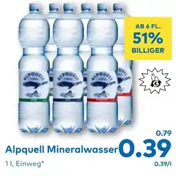 T&G Alpquell Mineralwasser Angebot
