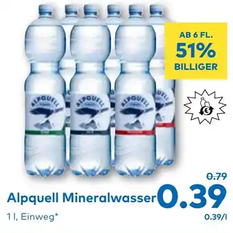 T&G Alpquell Mineralwasser Angebot