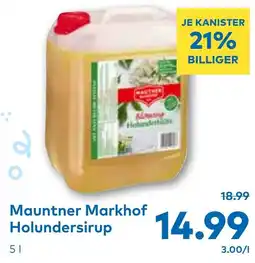 T&G Mauntner Markhof Holundersirup Angebot