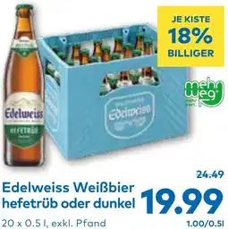 T&G Edelweiss Weißbier hefetrüb oder dunkel Angebot