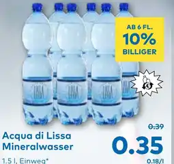 T&G Acqua di Lissa Mineralwasser Angebot