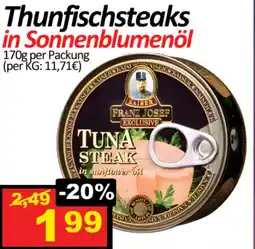 Wurstico Thunfischsteaks in Sonnenblumenöl Angebot
